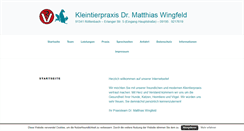 Desktop Screenshot of kleintierpraxis-roettenbach.de